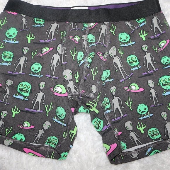 💥HP💥 MeUndies Aliens mens boxer briefs and ankle socks both medium brand new - Picture 2 of 6